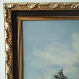 Painting mountain landscape oil painting by L Gorden Real hand-painted canvas Ta