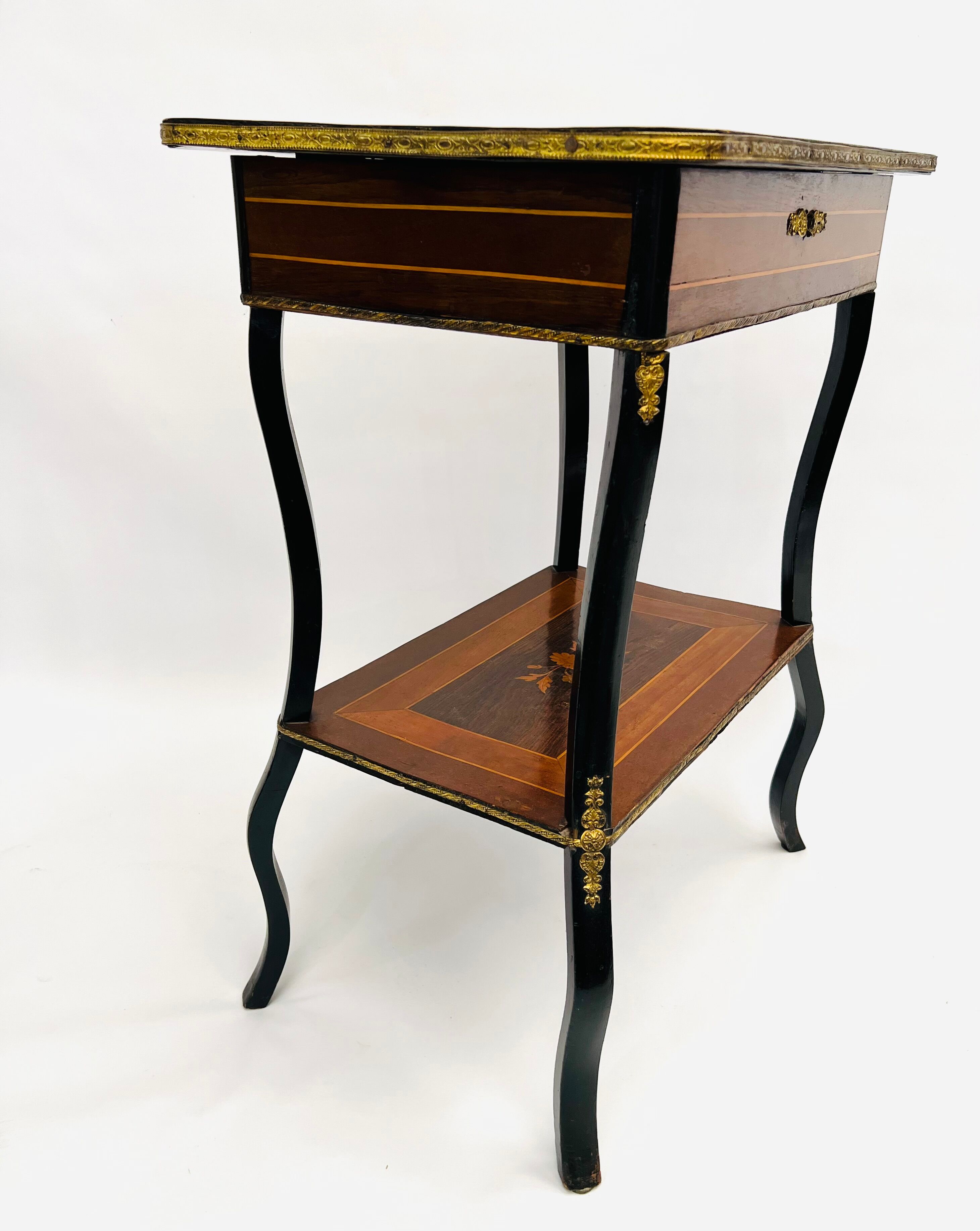 Side table with Napoleon III marquetry