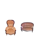 Set of a sofa and a Louis Philippe armchair.