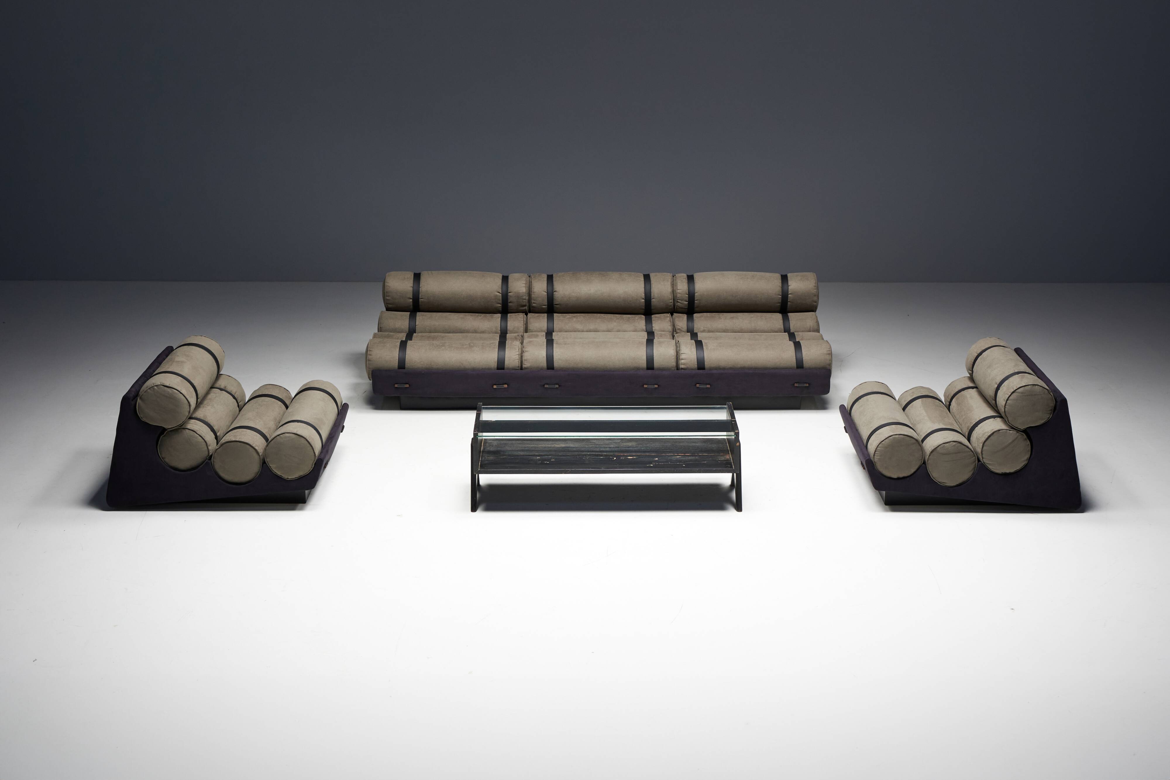 Mid-Century Cylindrical Sofa, Brazil, 1970s