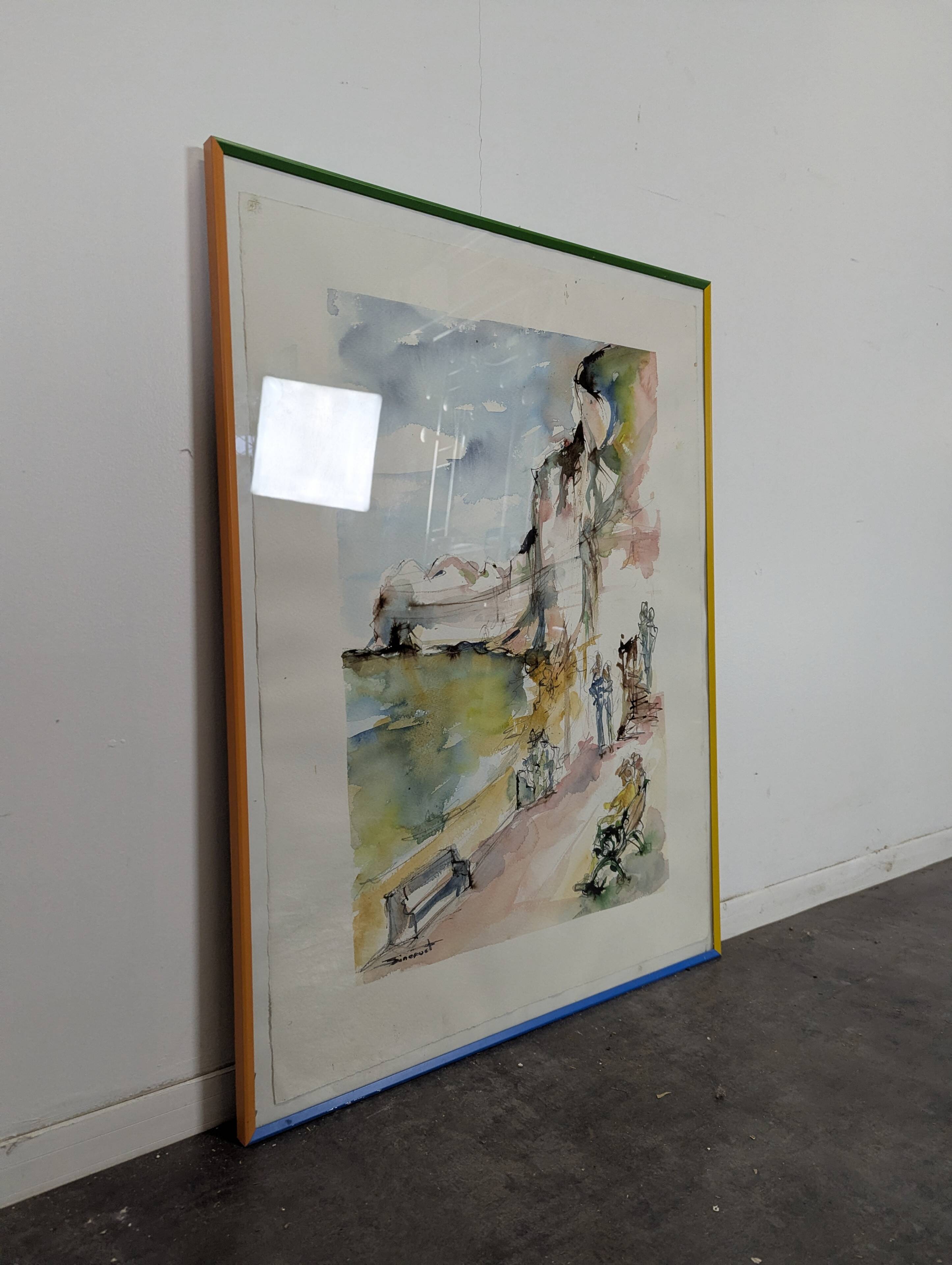 Tableau cliffs of the Normandy coast by Dominique Sinoquet