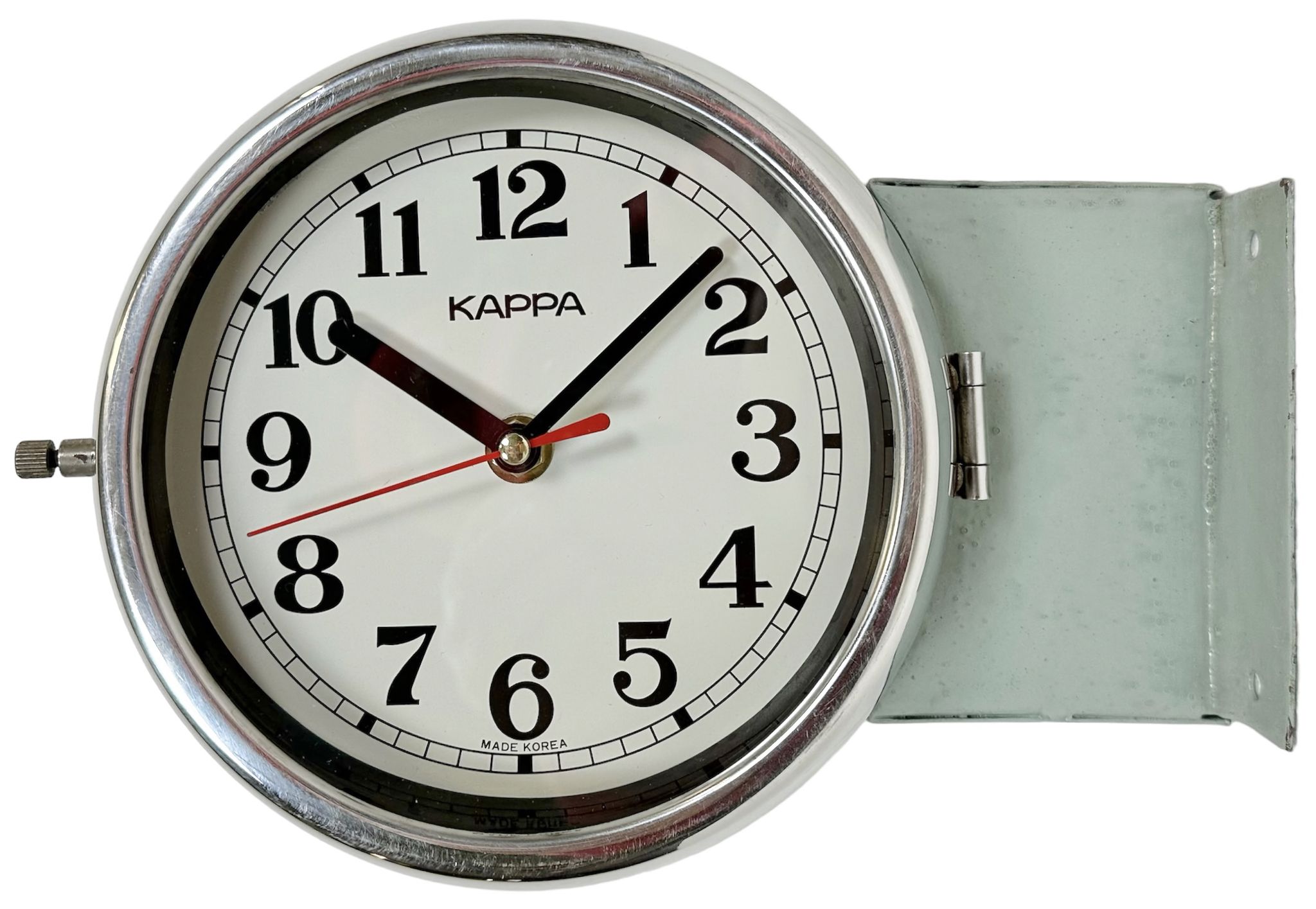 Vintage Green Kappa Maritime Double-Sided Wall Clock, 1980s