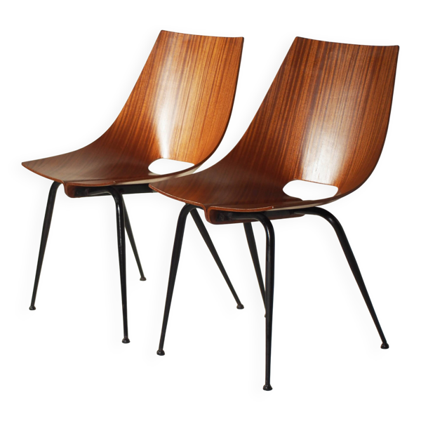 Chaises Carlo Ratti pour Società Compensati Curvati