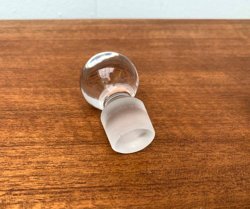 Vintage glass bottle Kluk Kluk Danish from Holmegaard