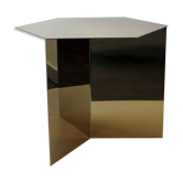 Slit table en laiton doré par Hay