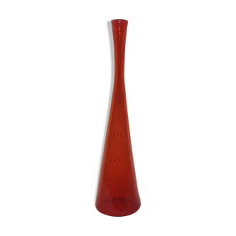 Bubbled diabolo vase, Murano of the 60s