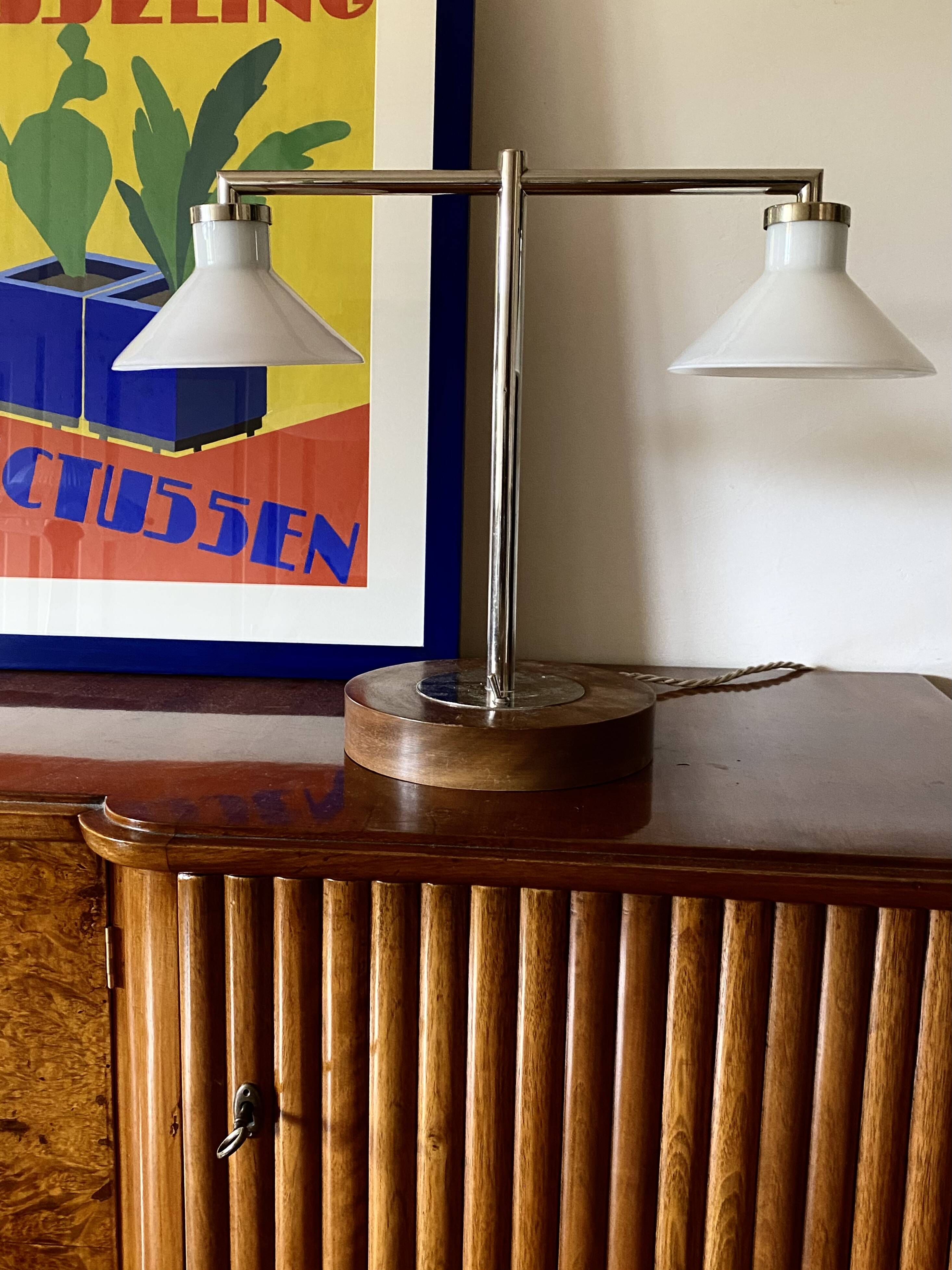Bauhaus table lamp, Europe 1950s
