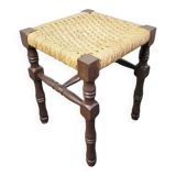 70s Rush Seat Stool