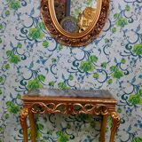 A console with mirror Louis XV style