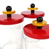 Ettore Sottsass - Alessi Twergi - Storage pots - ''Totem''