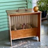 Wooden and steel bird cage