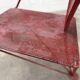 Fauteuil design rouge 1950