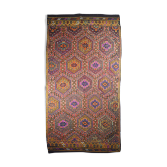 Turkish Anatolian handmade kilim rug 168 x 332 cm