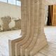 Travertine dining table 1970 Italy Tobia Scarpa