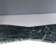 Dining Table by Vittorio Dassi with Oval Black Opaline Glass Top and Marble Base