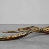 Mid-century forged metal coffee table by Salvino Marsura, Italy 1960s