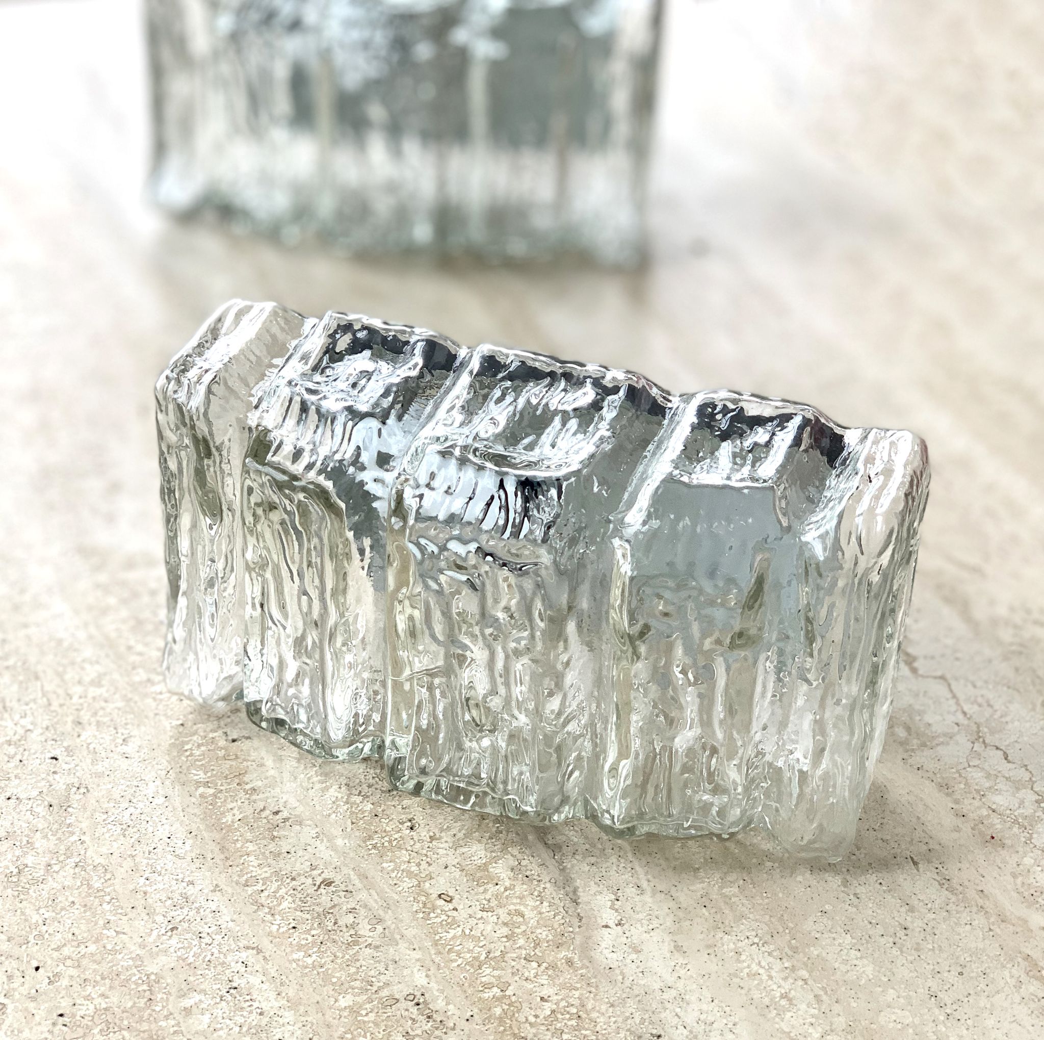 Pair of Murano glass wall lamps