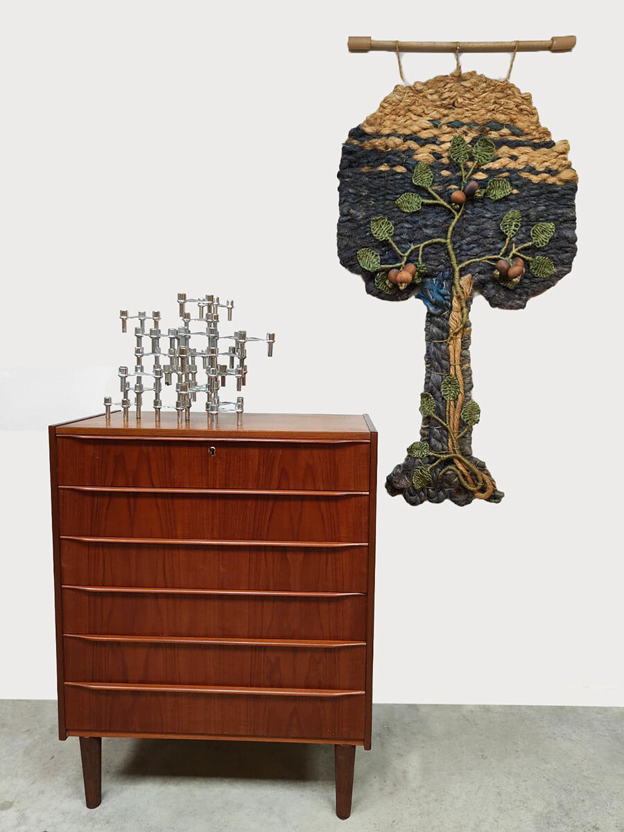 Commode en teck au design danois vintage