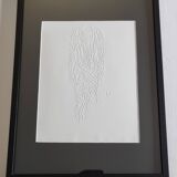 Relief work on paper, Visionaire White 1994, Yohji Yamamoto, 30x40 cm