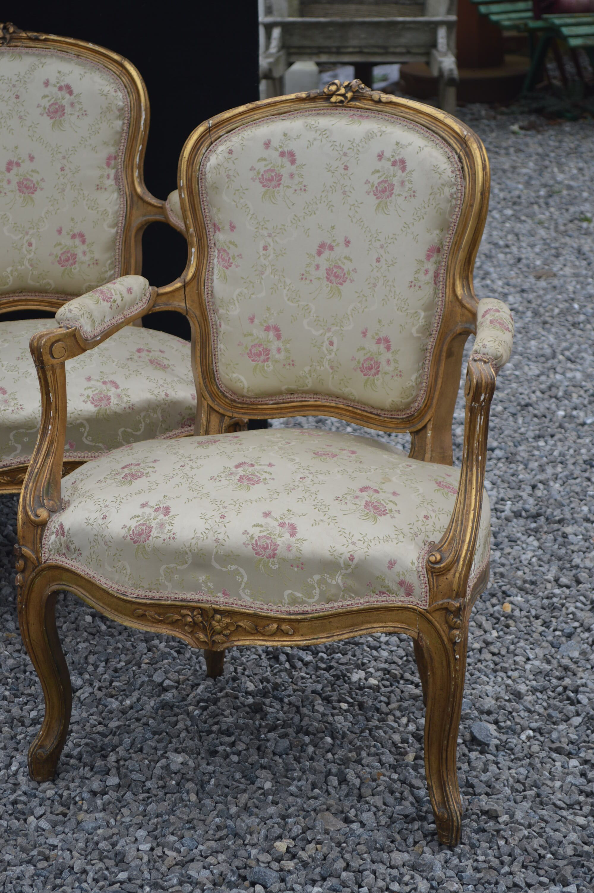 Salon style louis XV gold wooden