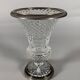 Baluster Vase in Cut Crystal and Silvered Bronze, Charles X Period