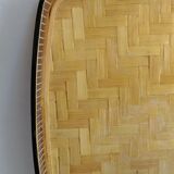 Woven bamboo tray 1960