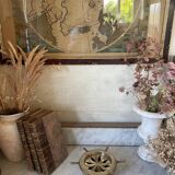 Cendrier rose des vents en laiton massif