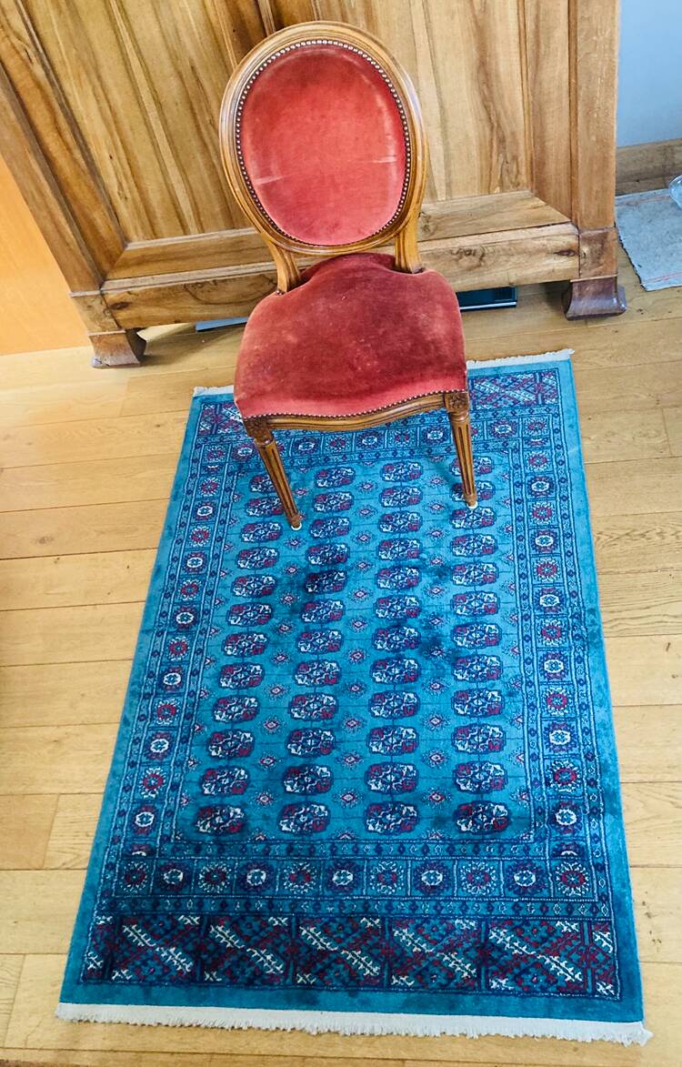 Tabriz silk carpet, Iran 20th century.
