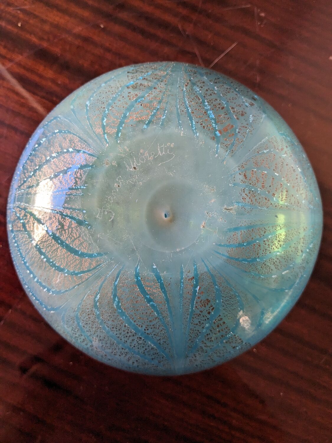 Murano glass vase by Franco Moretti