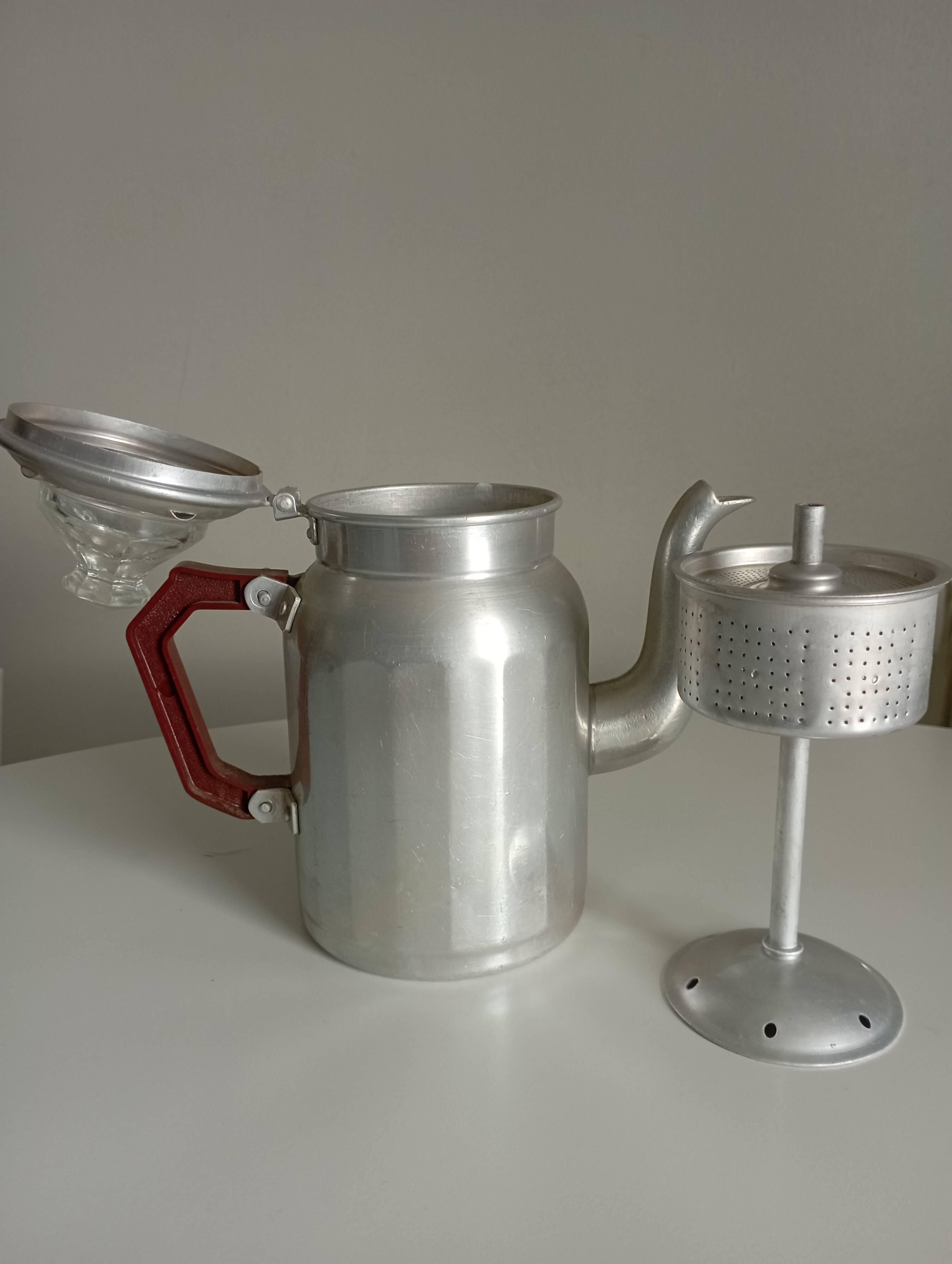 Vintage aluminium coffee pot