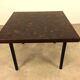 Dieter Waeckerlin coffee table in palm wood marquetry.