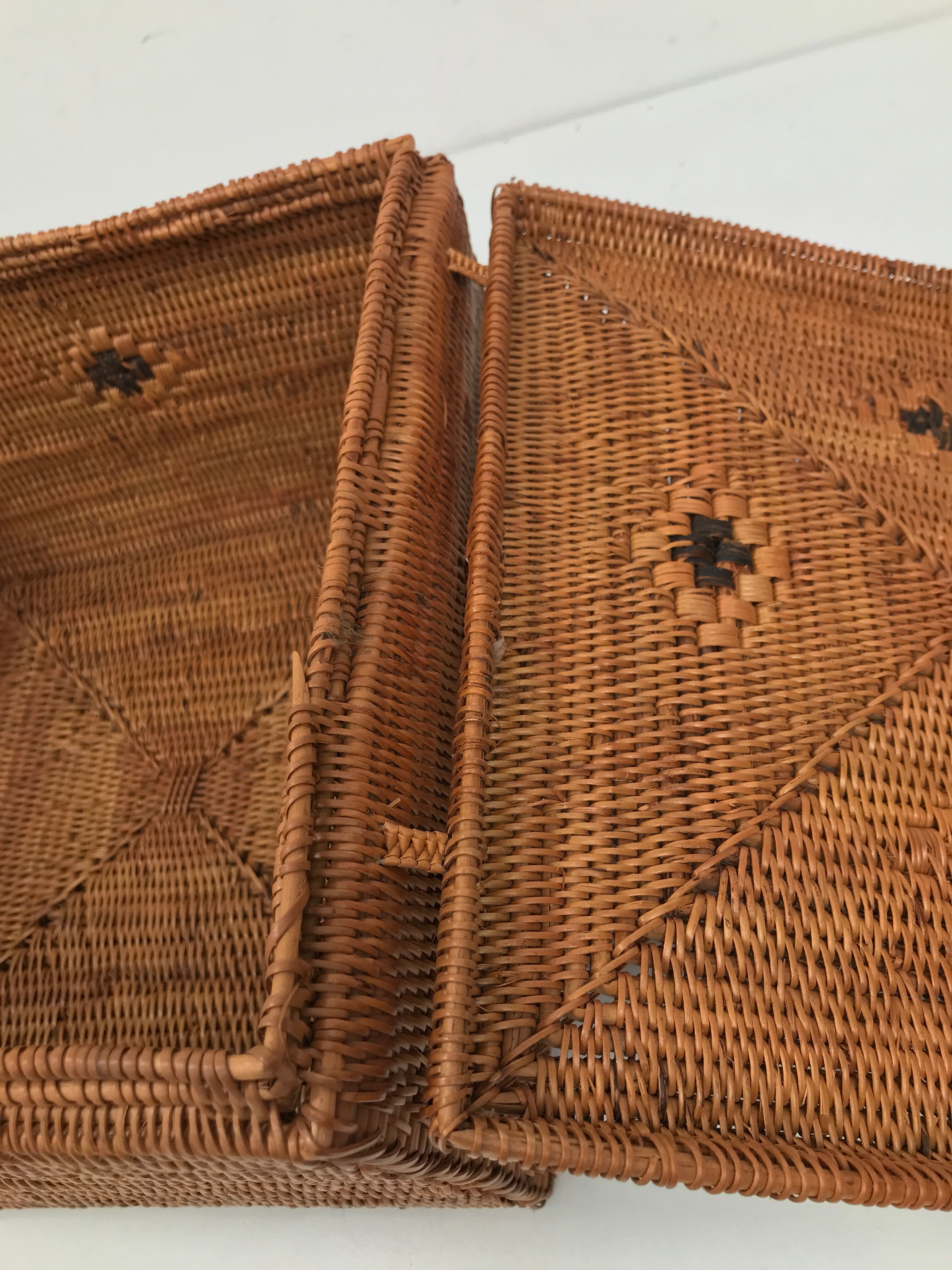 Vintage storage basket