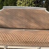 Louis XVI bench in bleached wood, Napoleon III period