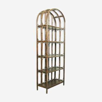 Mid-century french bamboo etagere, 1960s