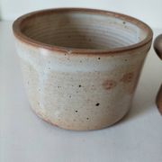 Beurrier à eau en grès artisanal