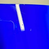 Vintage blue opaline vase