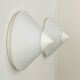 Pair of vintage Limburg wall lights, metal and opaline, Germany 1970