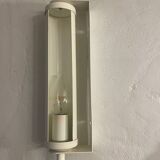 White metal wall light