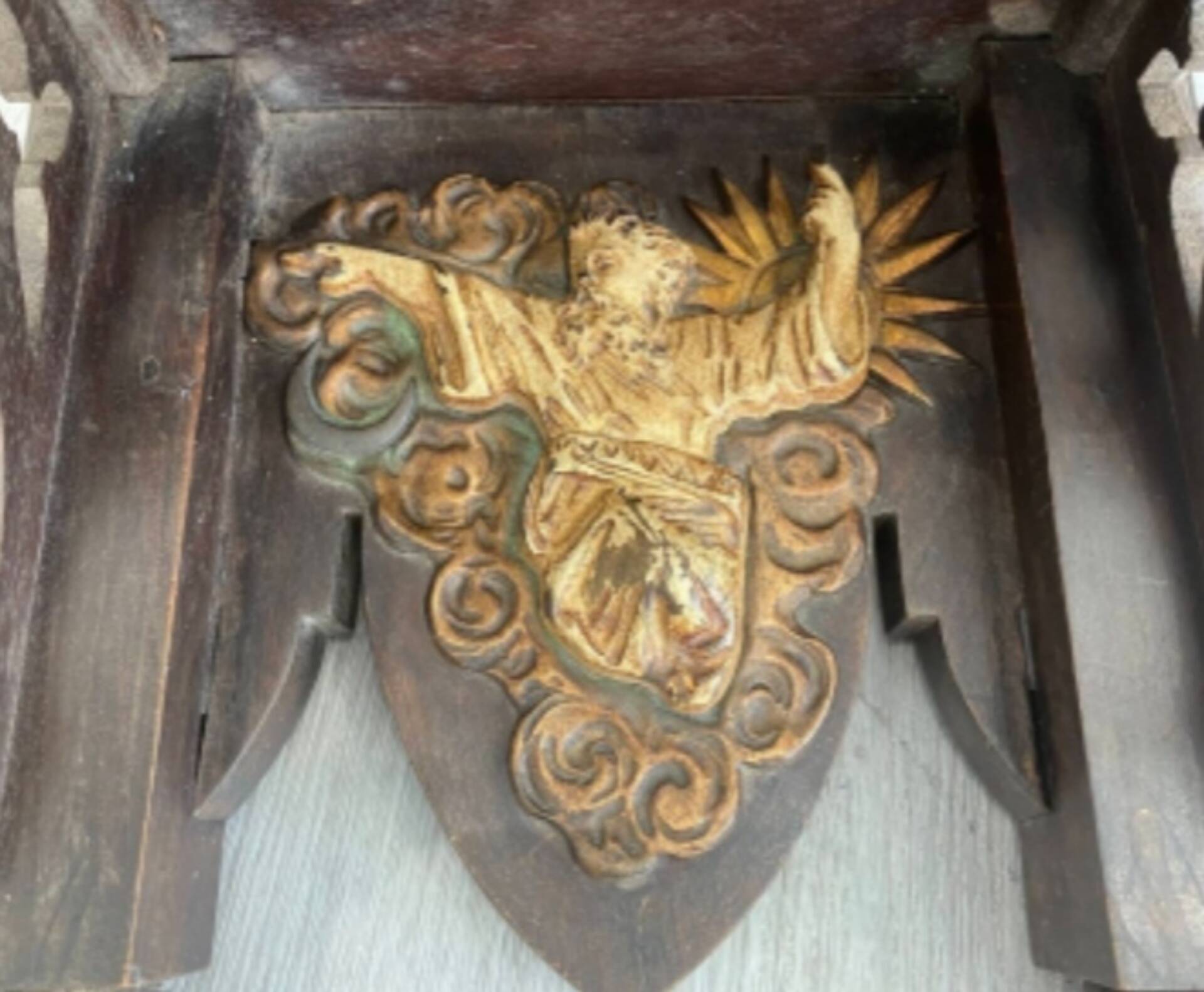 Ancient Gothic seat