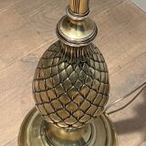Lampadaire de parquet ananas en laiton