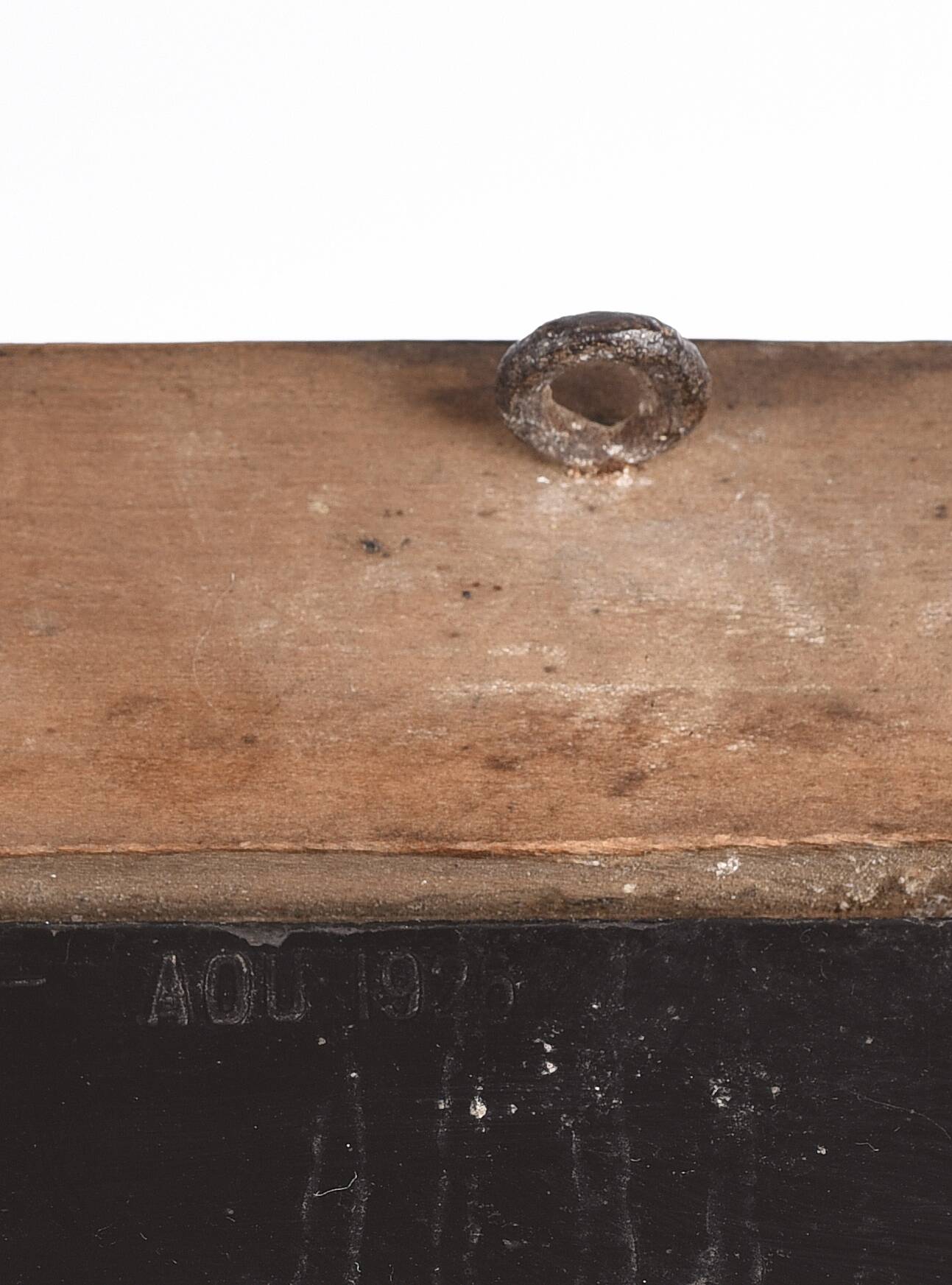 Large rectangular mirror, vintage art deco, dated 1926