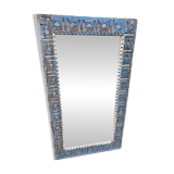 Old Art Nouveau mirror in Burmese teak