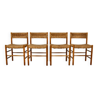 Chaises Dordogne our Sentou, 1950s, ensemble de 4