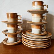 Coffee service and dessert in stoneware west Germany