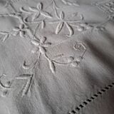 Pair of monogrammed pillowcases