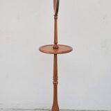 Psyche barber mirror with tripod base in cherry wood with system