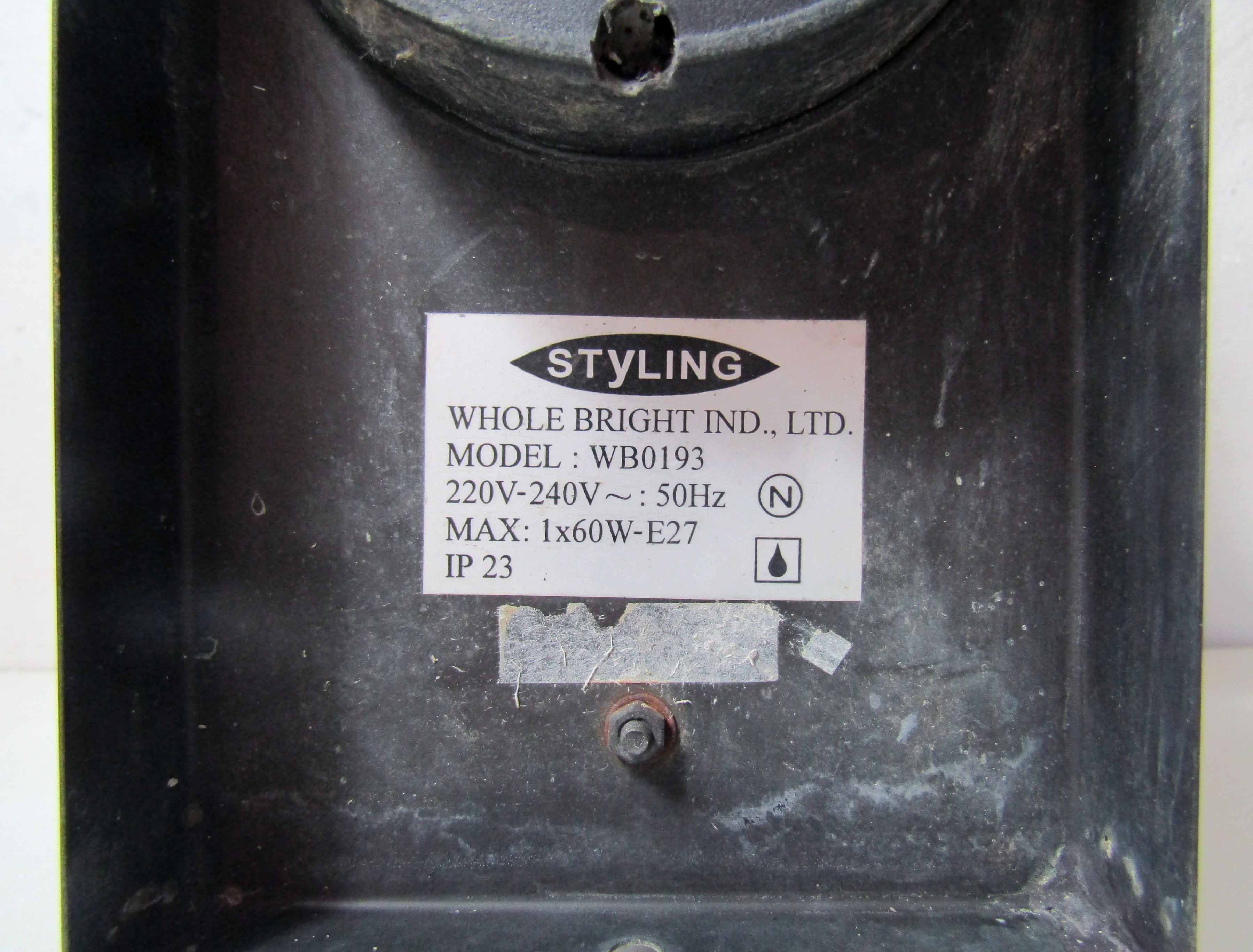 Electric lantern lamp zinc