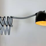 Grey Industrial Scissor Wall Lamp from Elektroinstala, 1960s