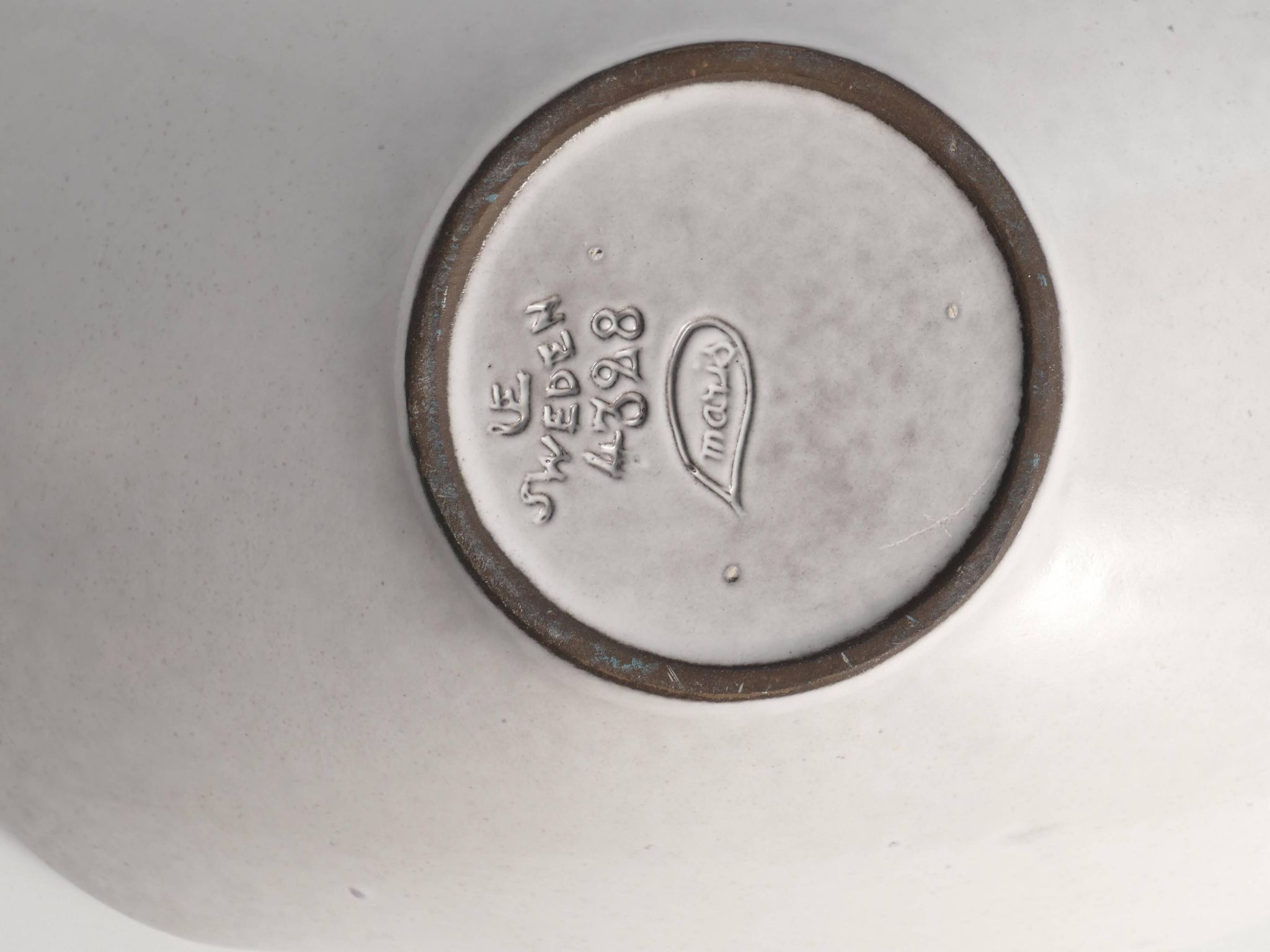 Mid-Century Ceramic Bowl "Ax" by Mari Simmulson for Upsala Ekeby, Sweden 1950s