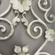 1 of 3 xxl 73cm white Metal Florentiner Theatre wall Light, Italy, 1970s